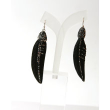 Wholesale Feather Pearl Shell Earrings Jew Jewelry for Lady